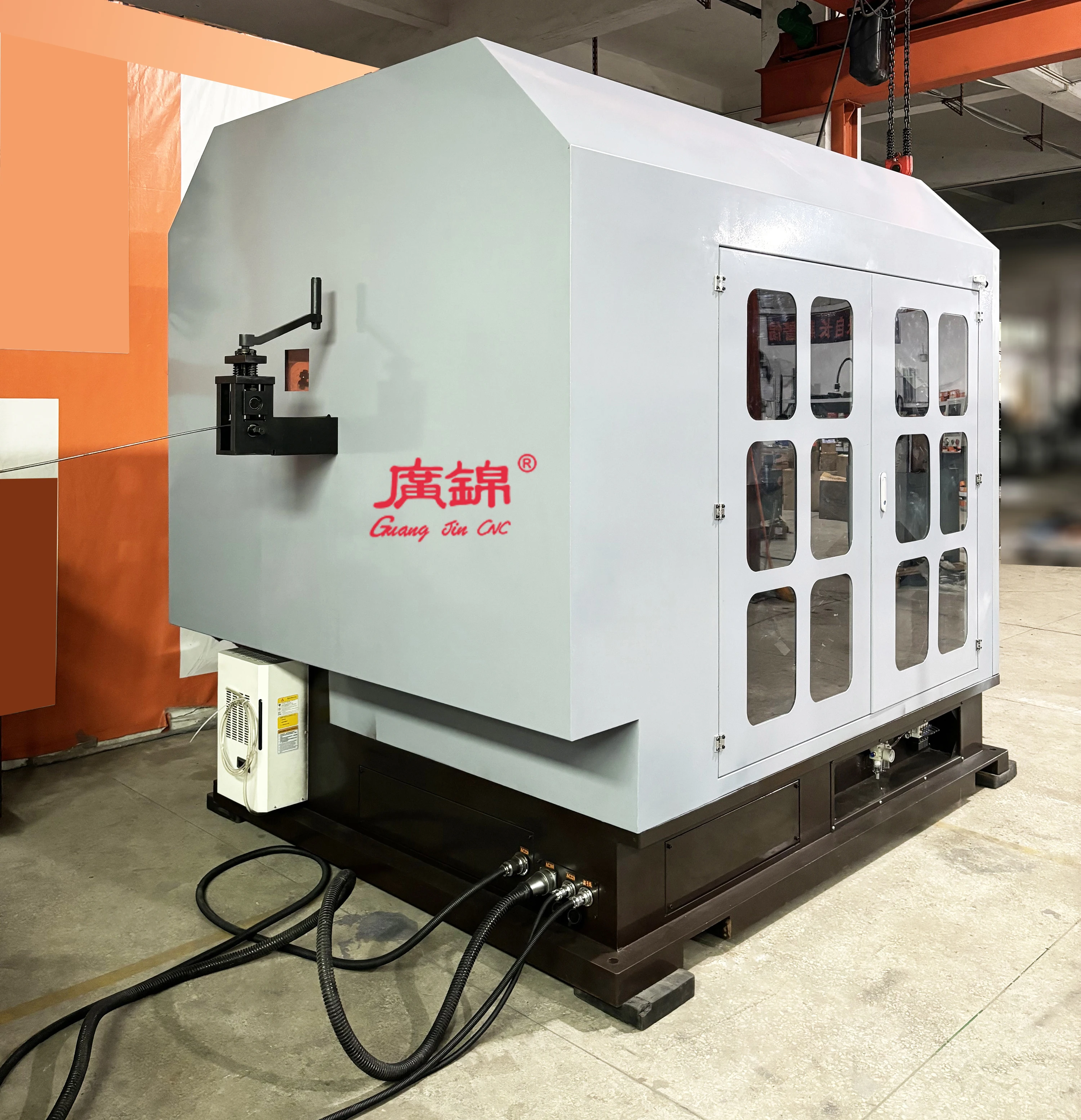 12 Axis Wire Rotary Spring Forming Machine Heavy Duty Agriculture Rake Tine Spring Forming Machine Camless Wire Rotary