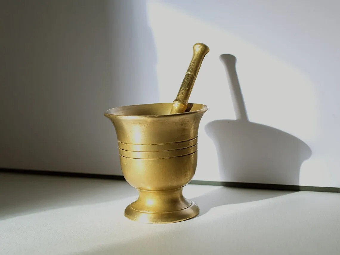 Pilon et mortier en cuivre - Arts de la table
