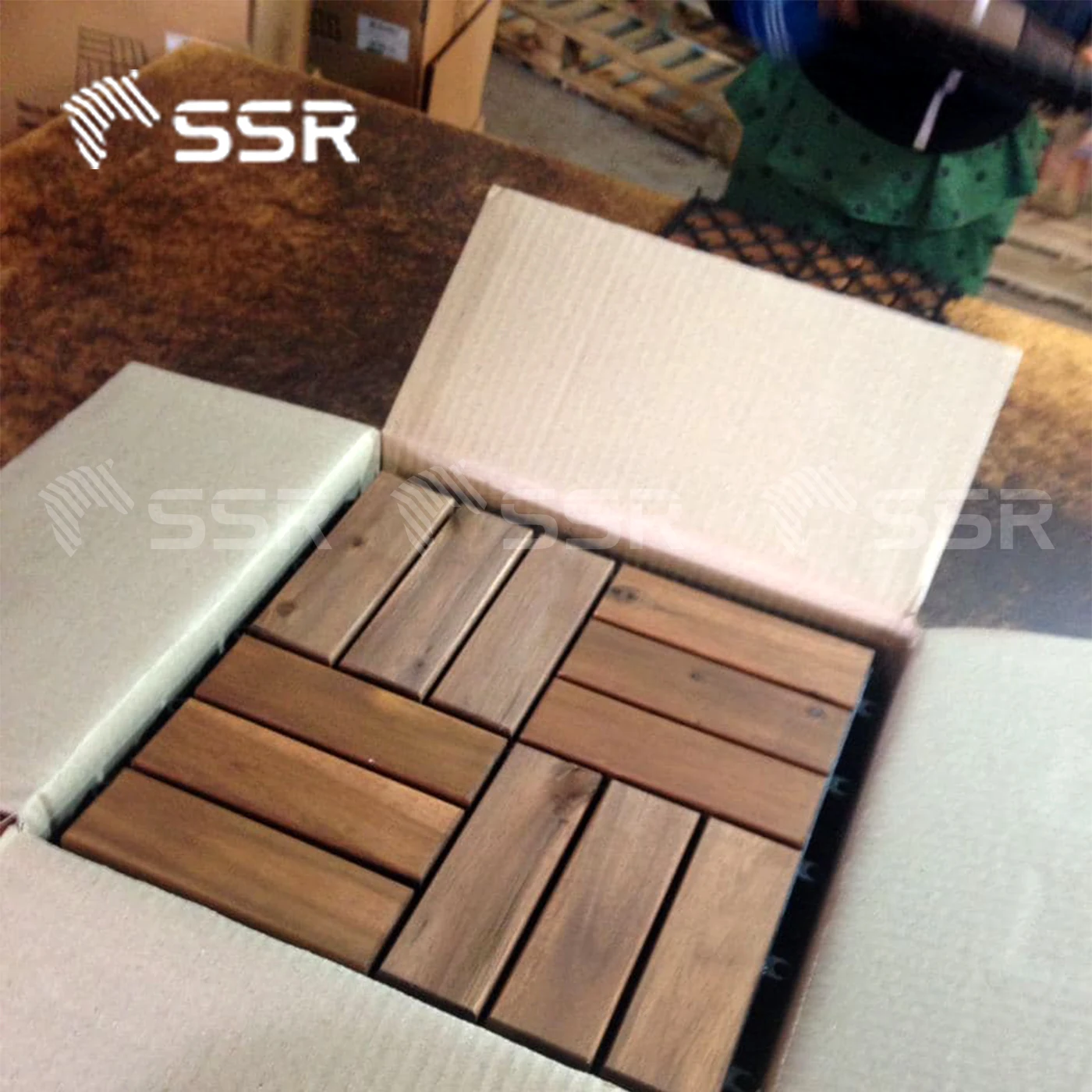 Ssr Vina Acacia Wood Interlocking Decking Tiles High Quality Wood Deck ...