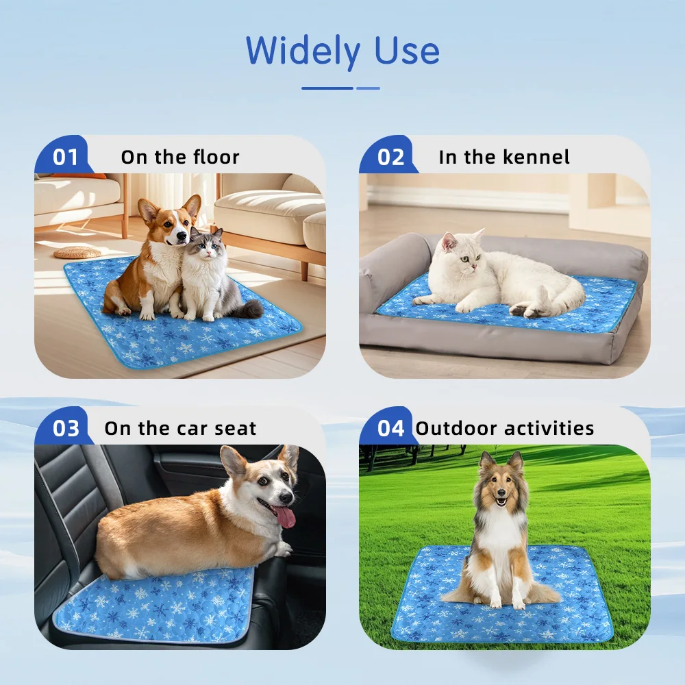 Portable Pet Cooling Mat Perfect for Travel Outdoor Use to Keep Pets C - product detail 5