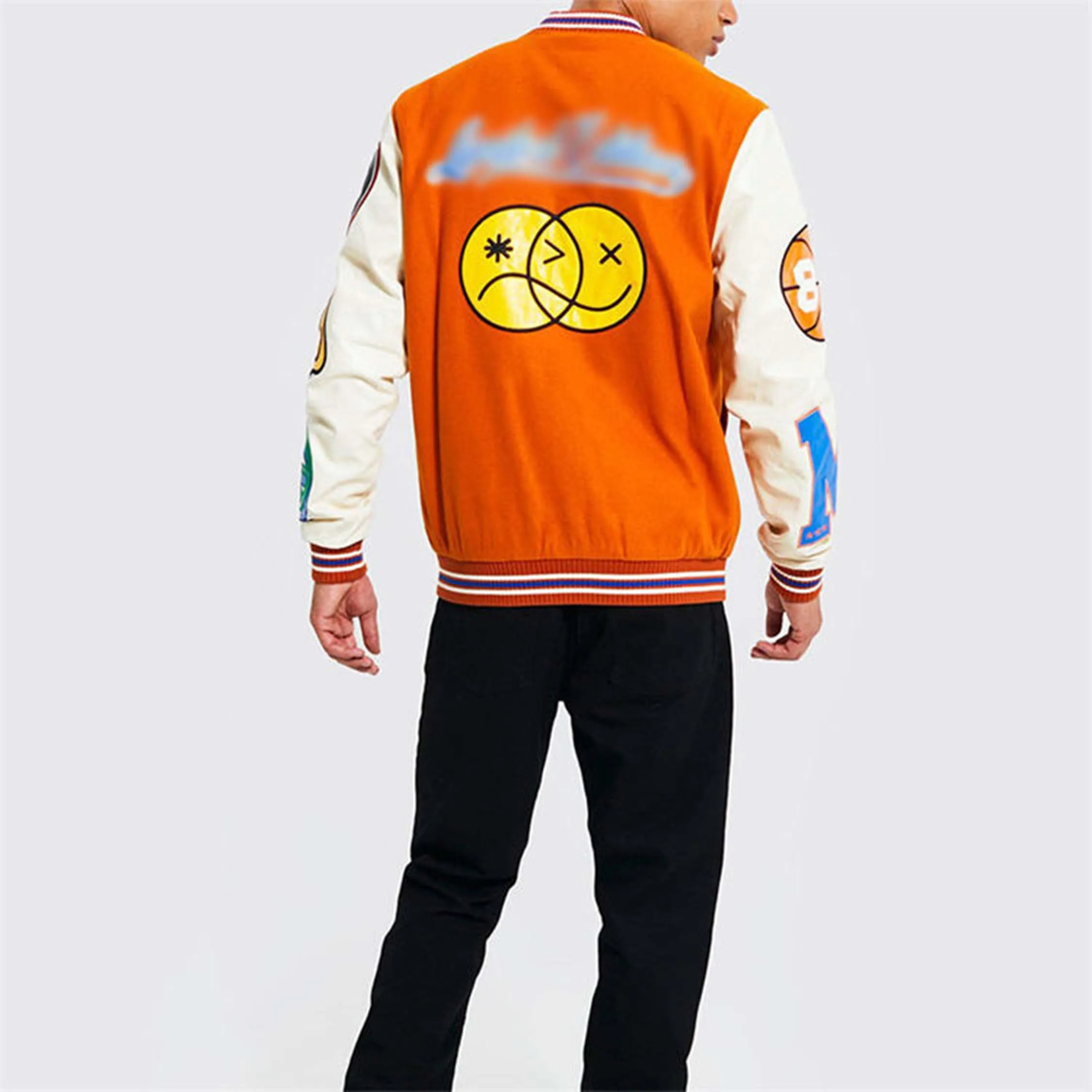 Newly Designed College Student Varsity Jacket for Men Winter Wool Fabric with Hooded Letterman Style Embroidered Chenille