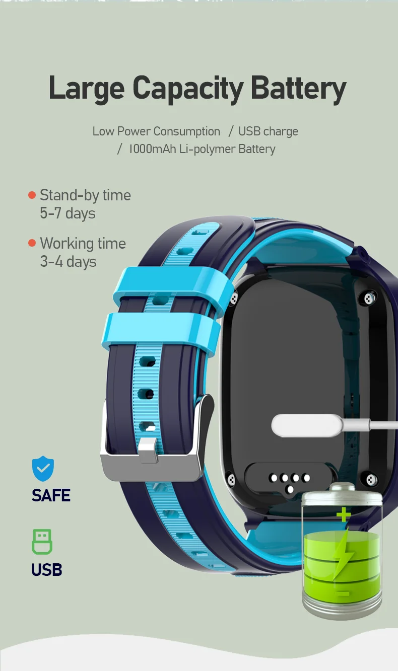 Maxtop Kids Smart Watch with GPS Wifi & Sim Card Touchscreen IP67 Waterproof IOS Operation System Activity Tracker