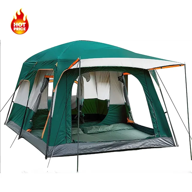Customized Portable Camping Tent House for Family Outdoor with Good Quality and Easy Set Up