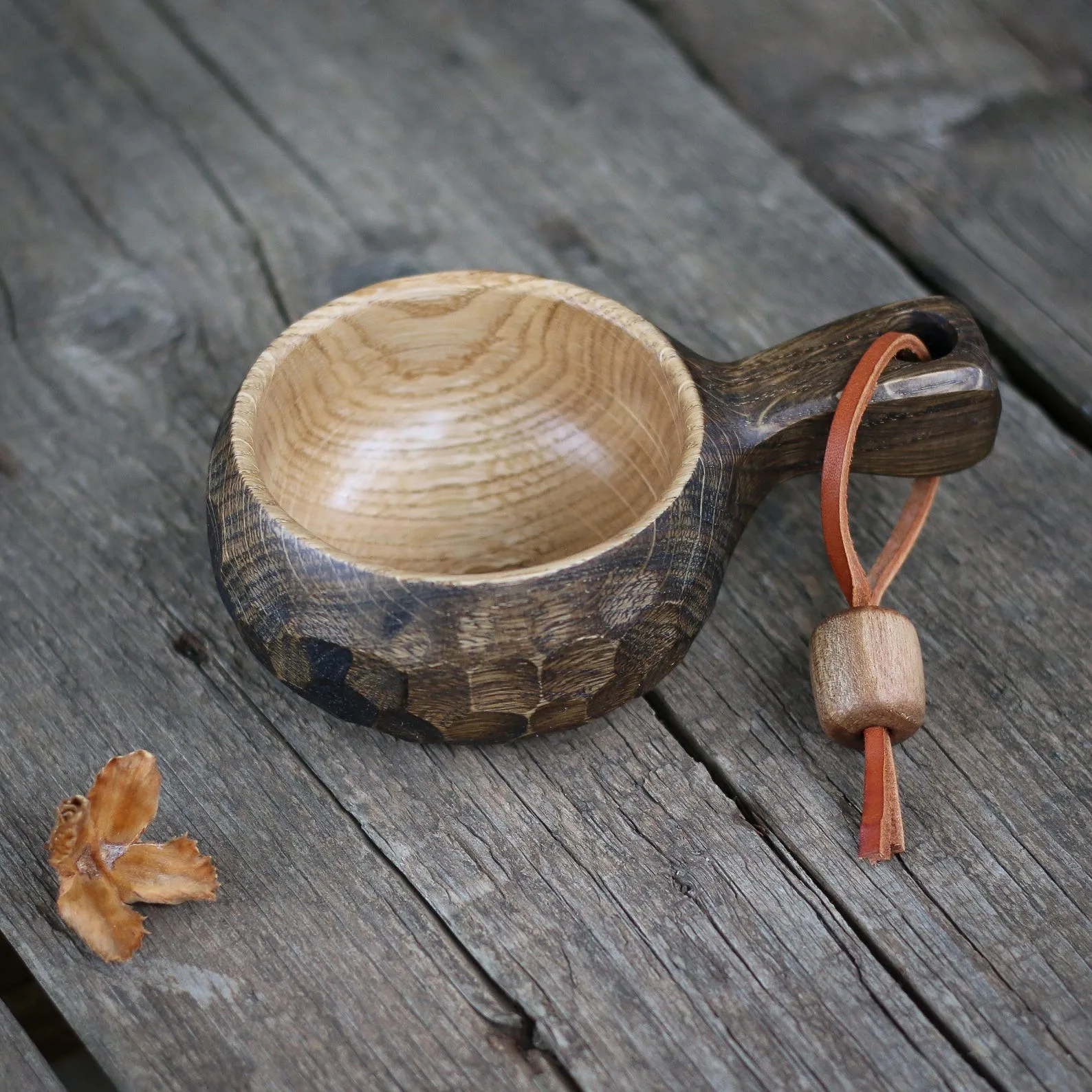 Carved Wooden Kuksa Coffee Mug-Leak Proof & Eco-Friendly Classic