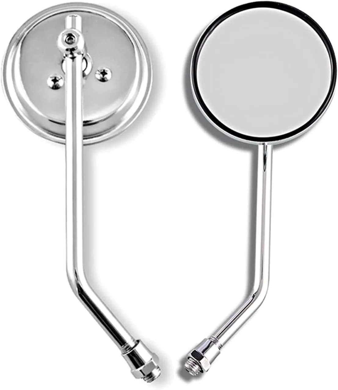 New OEM Cafe Racer Motorcycle Rearview Side Mirror ABS Alloy Steel Universal Fit Parts