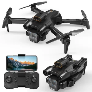 Novel Foldable 2.4G Quadcopter Rc Drone with Obstacle Avoidance on All Sides  Fixed Altitude WIFI HD Single Camera for Kids 14+