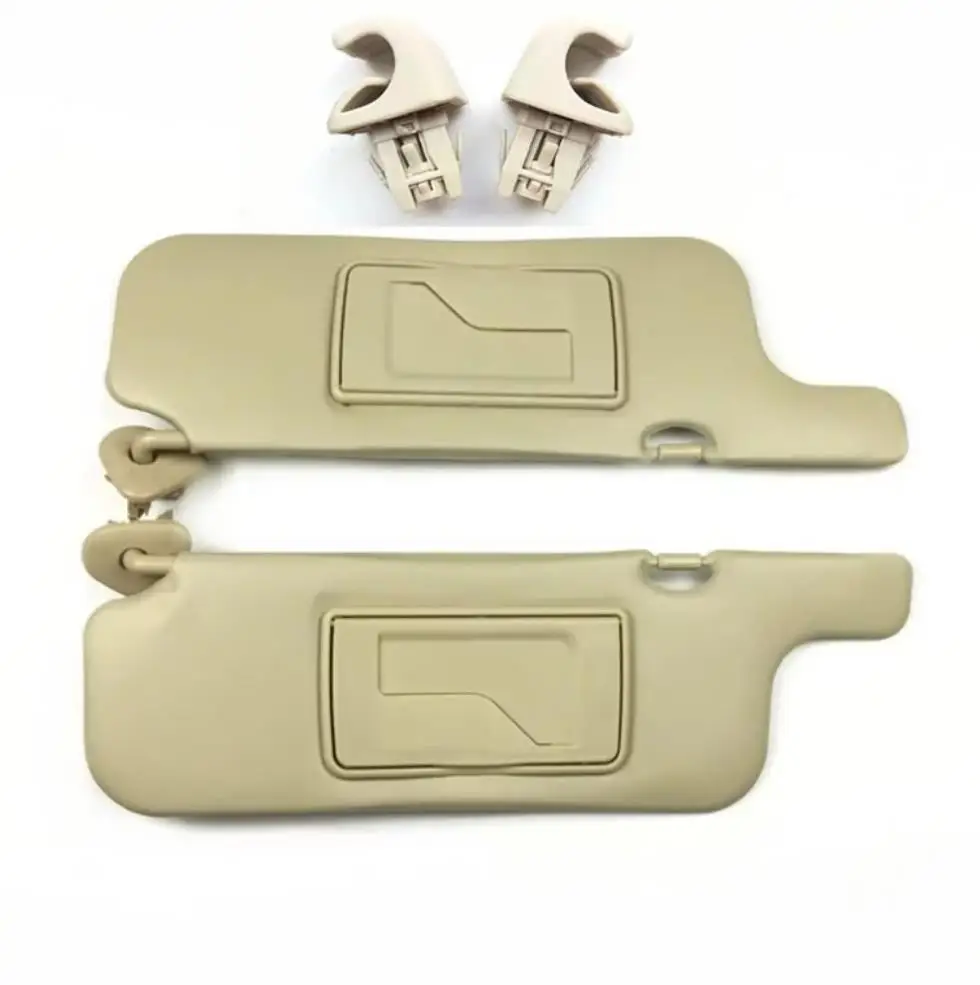 Beige Sun Visor Pair For Toyota Corolla 2003-2007 LHD – Leatherette Finish