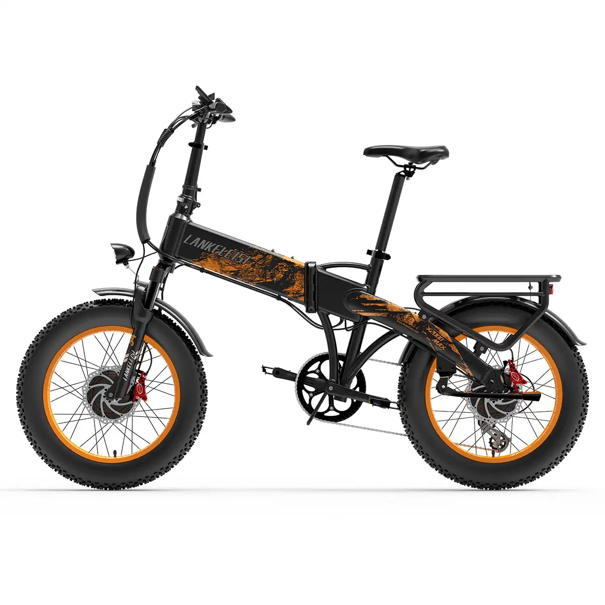 LANKELEISI X2000 MAX 2000W Dual Motor Foldable Electric Mountain Bike 48V Lithium Battery Central Motor Tube Battery New Arrival