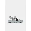 Gray Sole with Black Straps