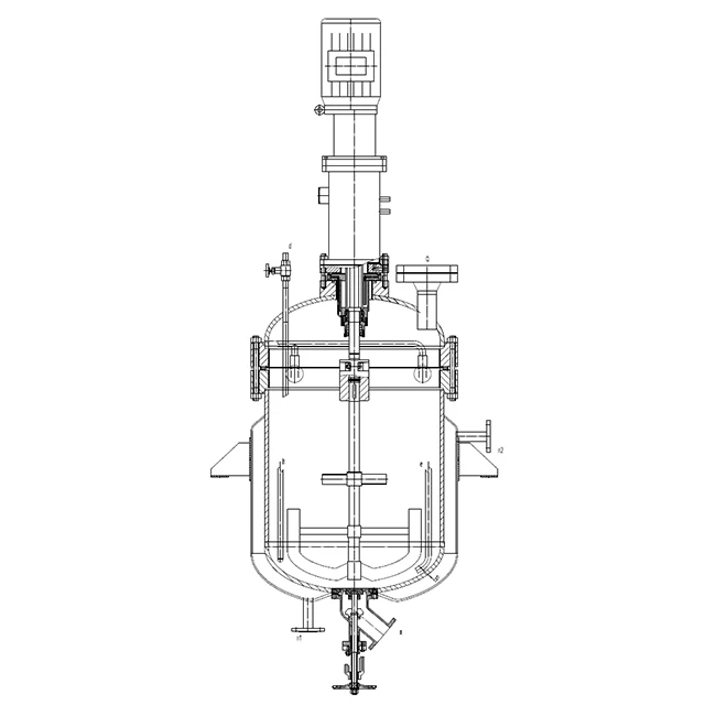 Asme Ce 500l Automatic Stainless Steel Batch Pilot Reactor With 