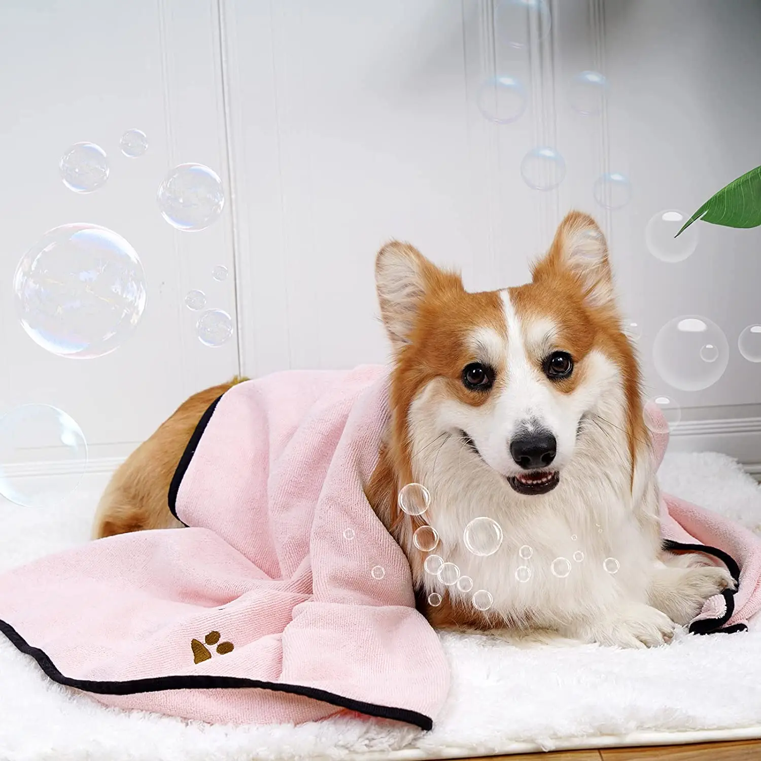 Bath Dog Towel Super Absorbent Soft Pet Ultra Drying Towels For Dogs