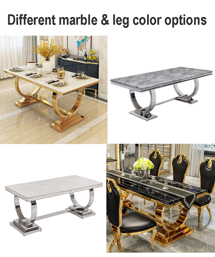 6 Seater Contemporary Modern Luxury Dining Table Designs Modern Set 6