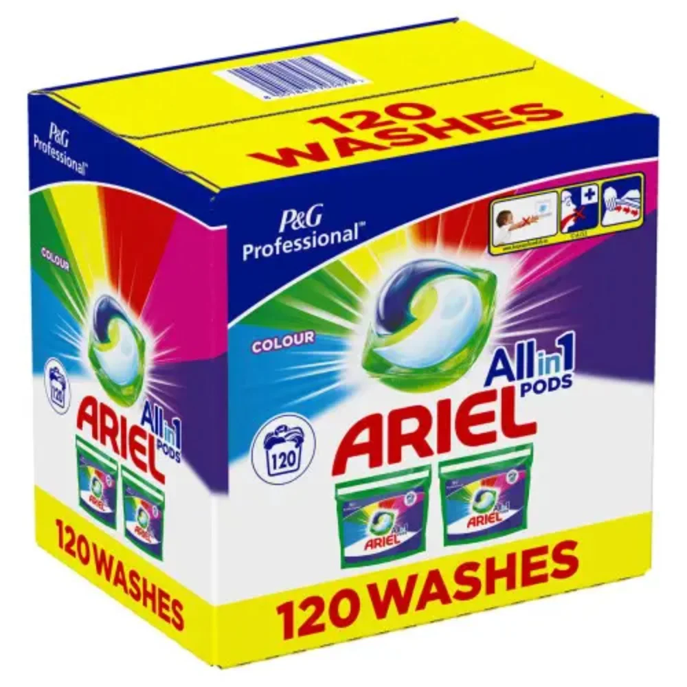 Ariel Platinum Washing Pods 100 Washes 2320G +Extra Stain Removal On top
