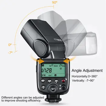 Godox TT600 Professional 2.4G Wireless Flash Speedlite Master/Slave with High-Speed Sync and Rechargeable Battery detail image