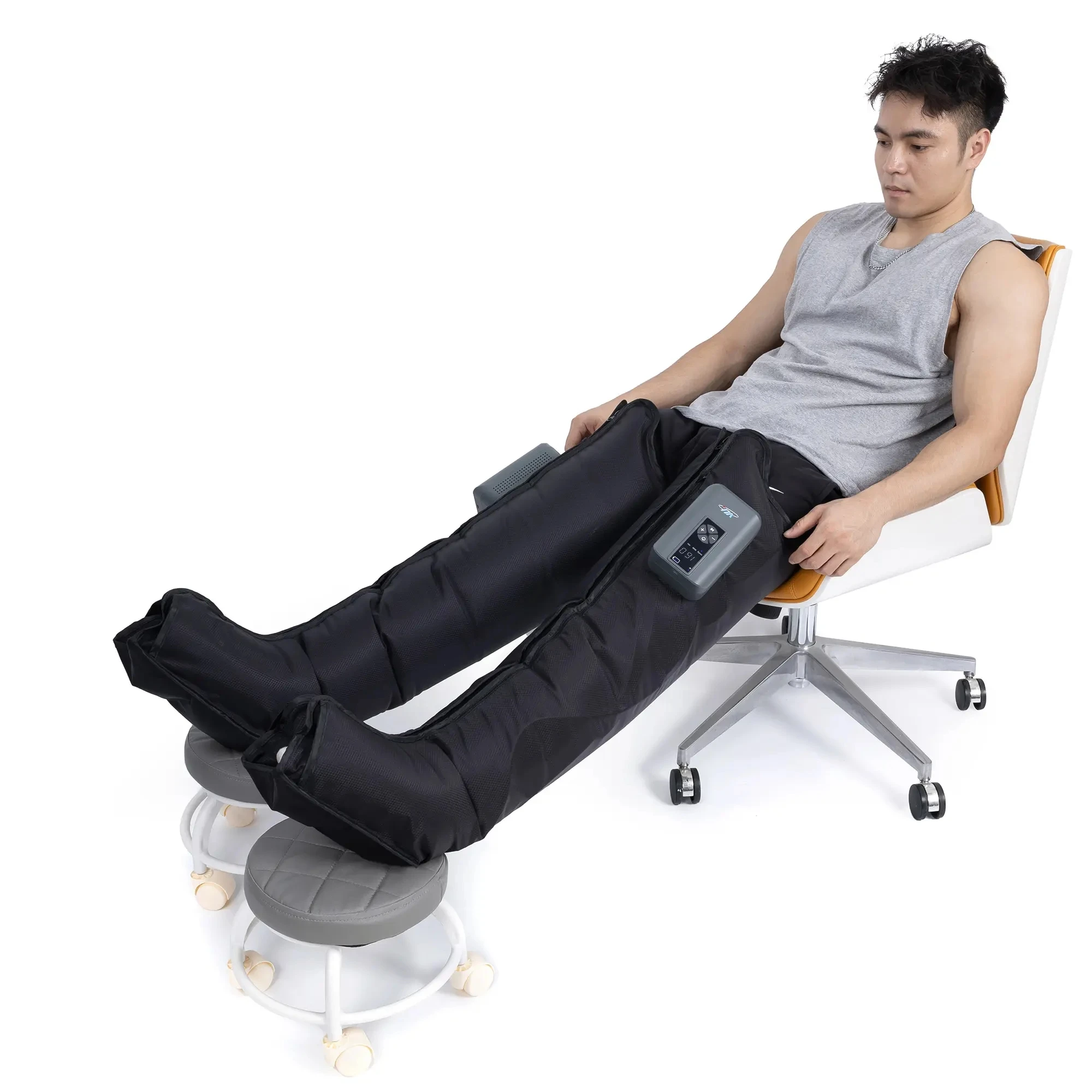 2024 Rechargeable Wireless 6 Chamber leg Compression Boots for Enhanced Recovery Unrestricted Athletic Relief factory