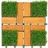 Wood/Green Grass