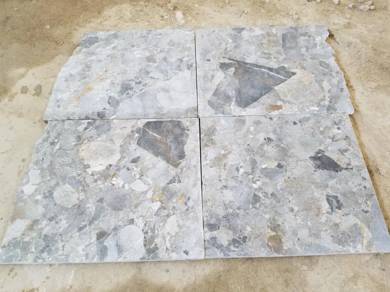 Yellow/Grey Ledger Bamboo Tree Natural Paving Stone Decorating Wall Cladding Wholesale Limestone Marble Basalt Granite