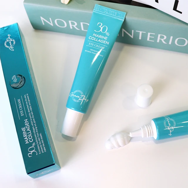Marine Collagen Eye Cream Korean Beauty Product Skin Body Care Moisture Whitening Lightening