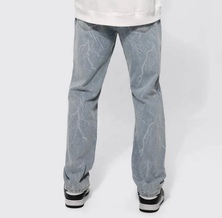 SIMPLE PROJECT LIGHTNING WASH JEANS SIMPLE PROJECT LIGHTNING WASH