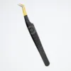 Glitter Black + Gold Tip