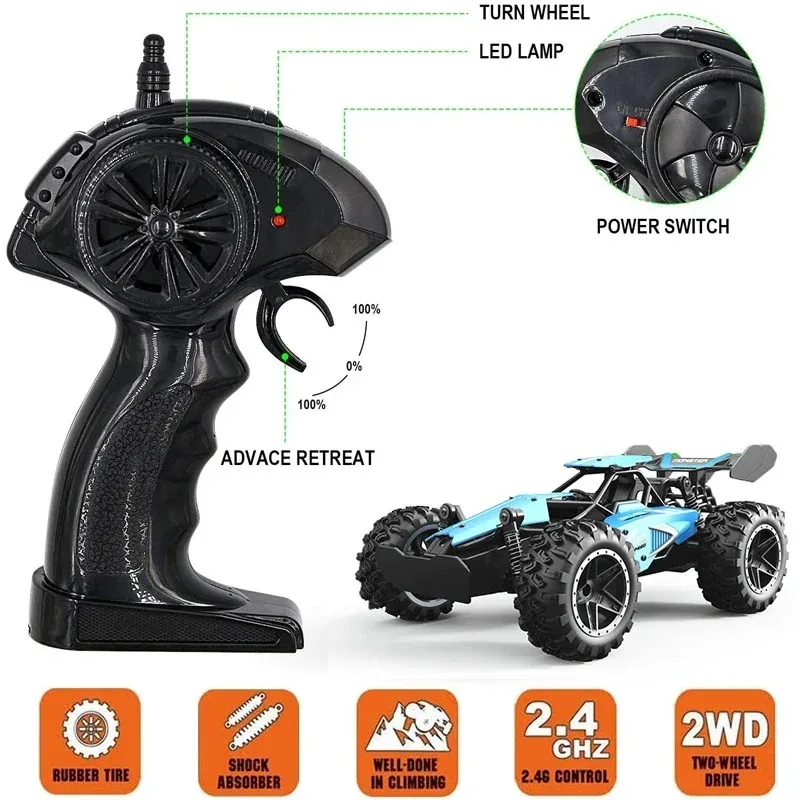 1:18 Mini RC Cars Toys G03063R 2.4ghz Remote Control Racing Off-Road Vehicle 15KM/H Drift Monster Truck Boys Toys RC Toys Gifts