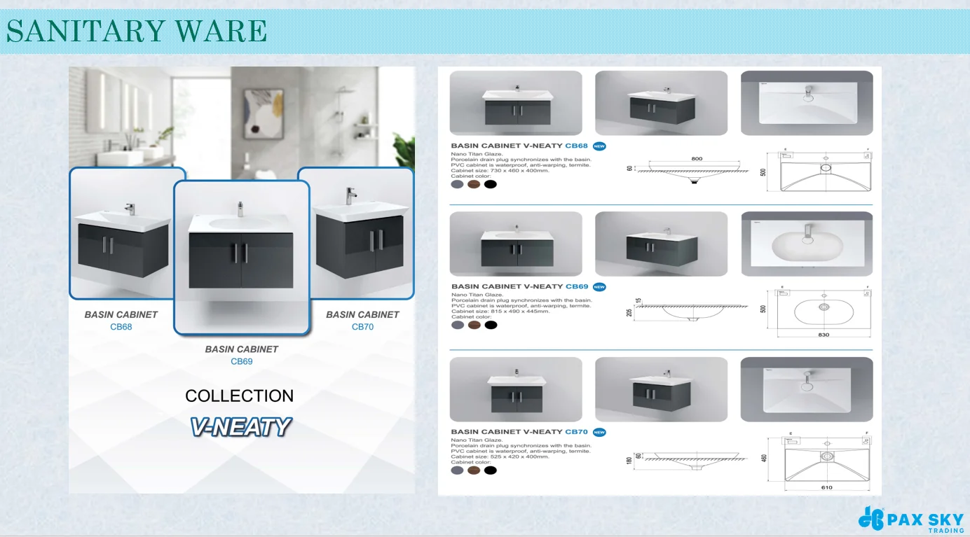 Modern Lavabo/ Wash Basin Hand Washing Sanitary Wear Rectangular Full ...