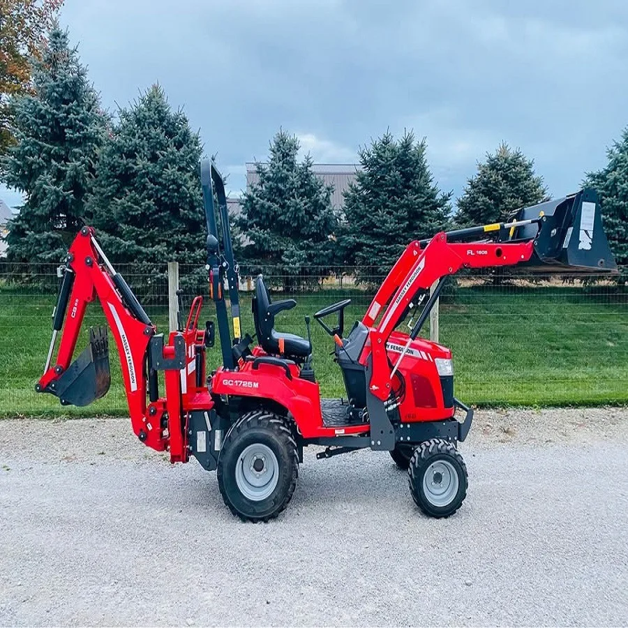 BEST SELLING Massey Ferguson GC1725M 25HP 4WD Tractor with 49 Loader Bucket and 60 Mower Deck