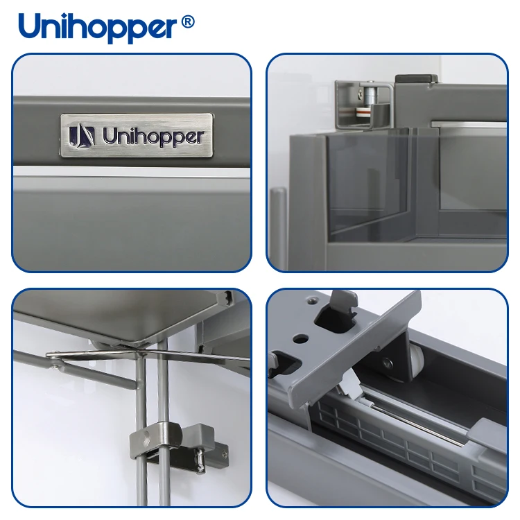 Unihopper Kitchen Cabinet Storage Swivel Pull Out  Pantry Glass Basket Units Organizer Tall Unit Basket