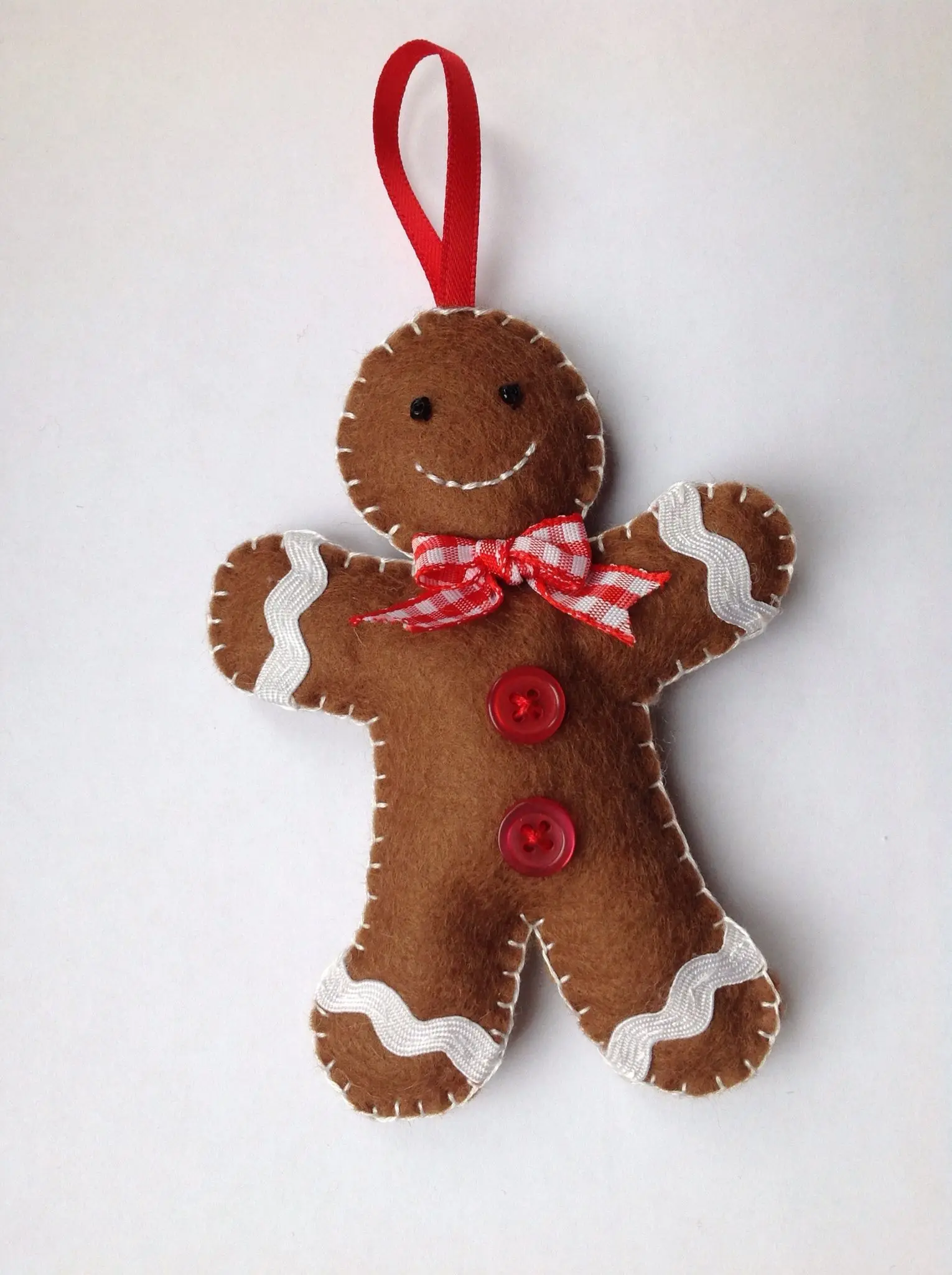 2021 Factory Pattern Felt Fabric Christmas Decoration Gingerbread Man
