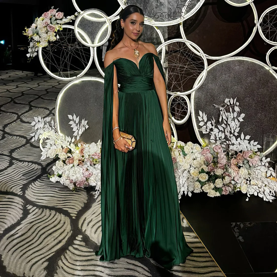 Sharon Said SF210 Emerald Green Strapless Evening Dresses