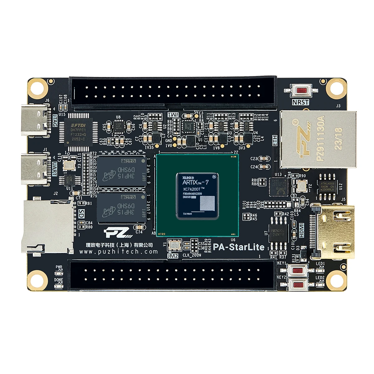 Xilinx Fpga Development Board Beginner Fpga Som Friendly Artix 7 A735t Small Size Xilinx Fpga Board For