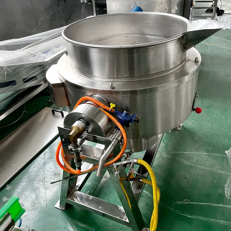 Advanced Jam Cooker with Stirrer Commercial Cooking Pot Automatic Sugar Cooking Machine caramile cooker