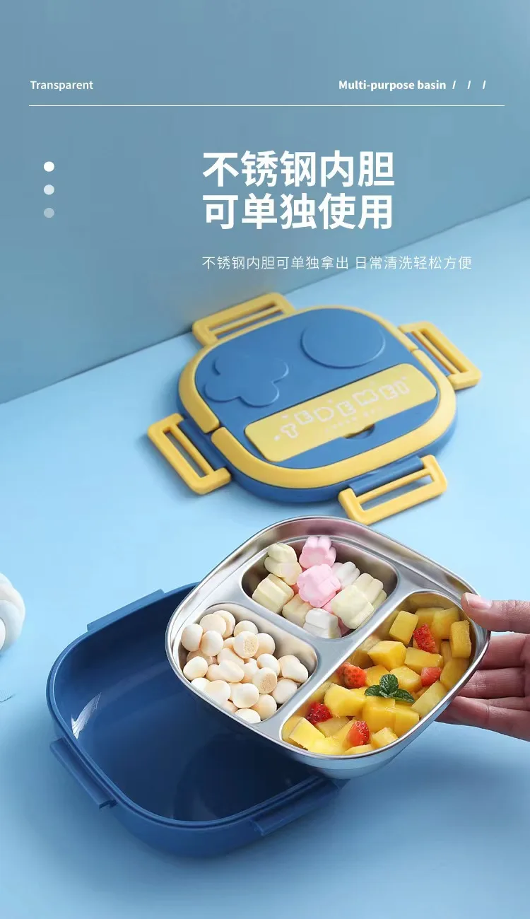 Best Seller Children Bento Microwave And Dishwasher Safe Lunch Box Kids School Insulated 304