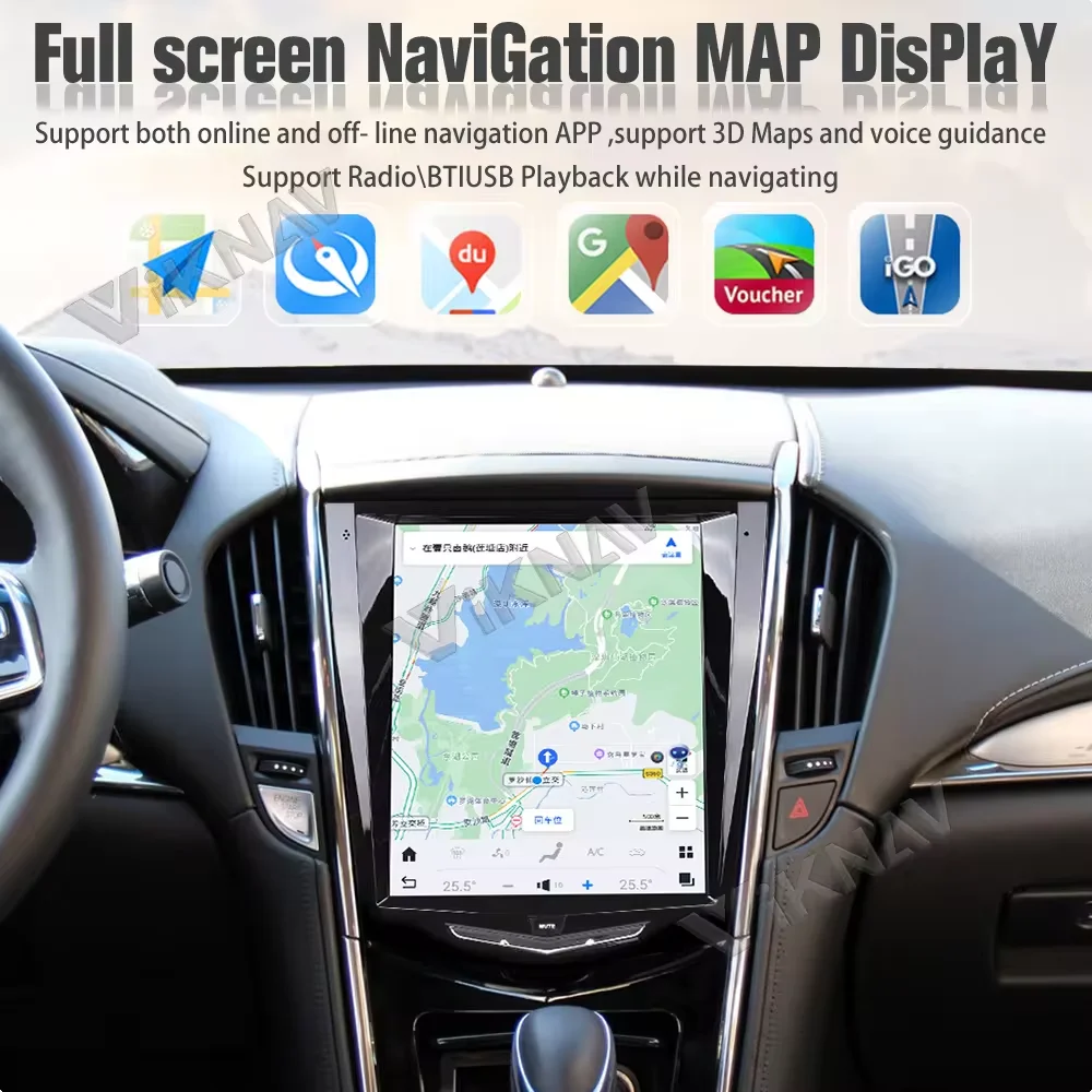 10.4 Inch Android 13 Car Radio For Cadillac ATS CTS SRX Escalade 2013-2018 Carplay Auto Stereo GPS Navigation Multimedia Player