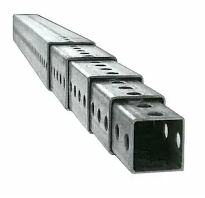 Galvanized Steel Perforated Road Warning Square Sign Post Traffic