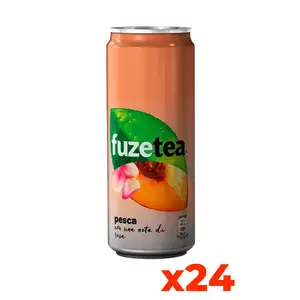 Premium Quality 330ml Sleek Can Fuze Peach Iced Tea 24 Cans Home Delivery