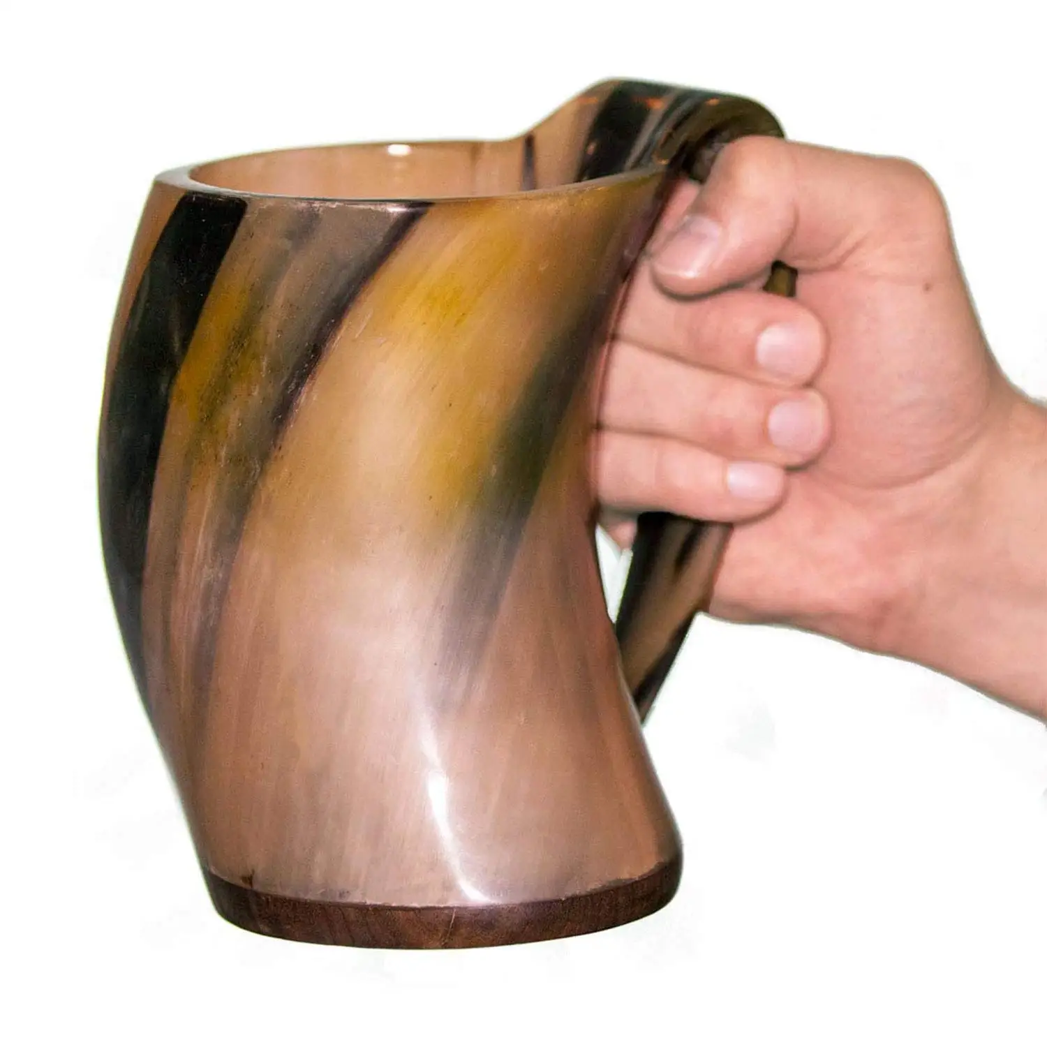 Viking Horn Drinking Mug Beer Tankard Genuine Ox Horn 16-22oz Mug Personalization Birthday & Groomsmen Gifts for Him