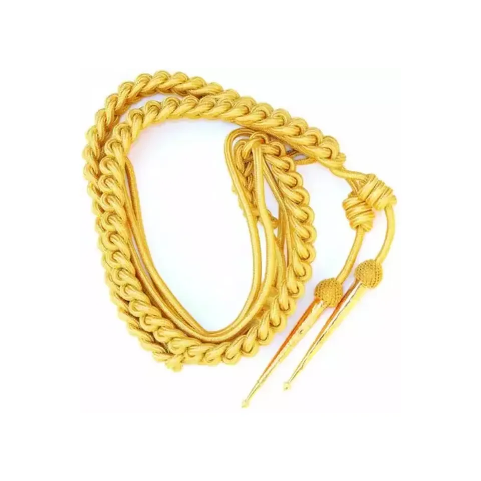 Oem Uniform Dress Cord Custom Aiguillettes & Shoulder Cords Gold ...