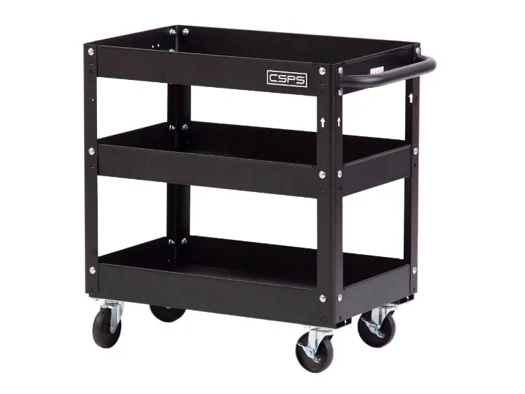 Rolling Tool Cabinet Trolley Hand Tool Rugged Equipment Case Black ...