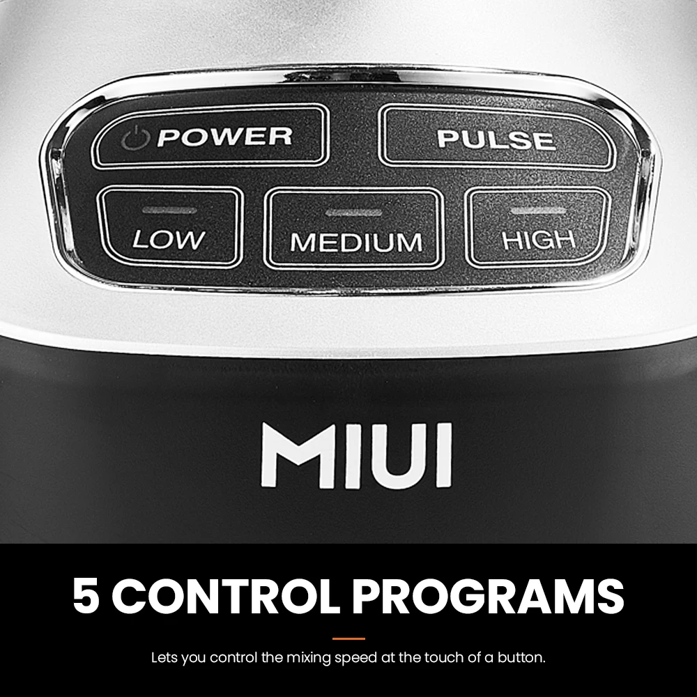 Licuadora MIUI para cocina, licuadora, batidora, exprimidor, gran capacidad, para el hogar, con modo de pulso, sin BPA, antideslizante._voghion.com