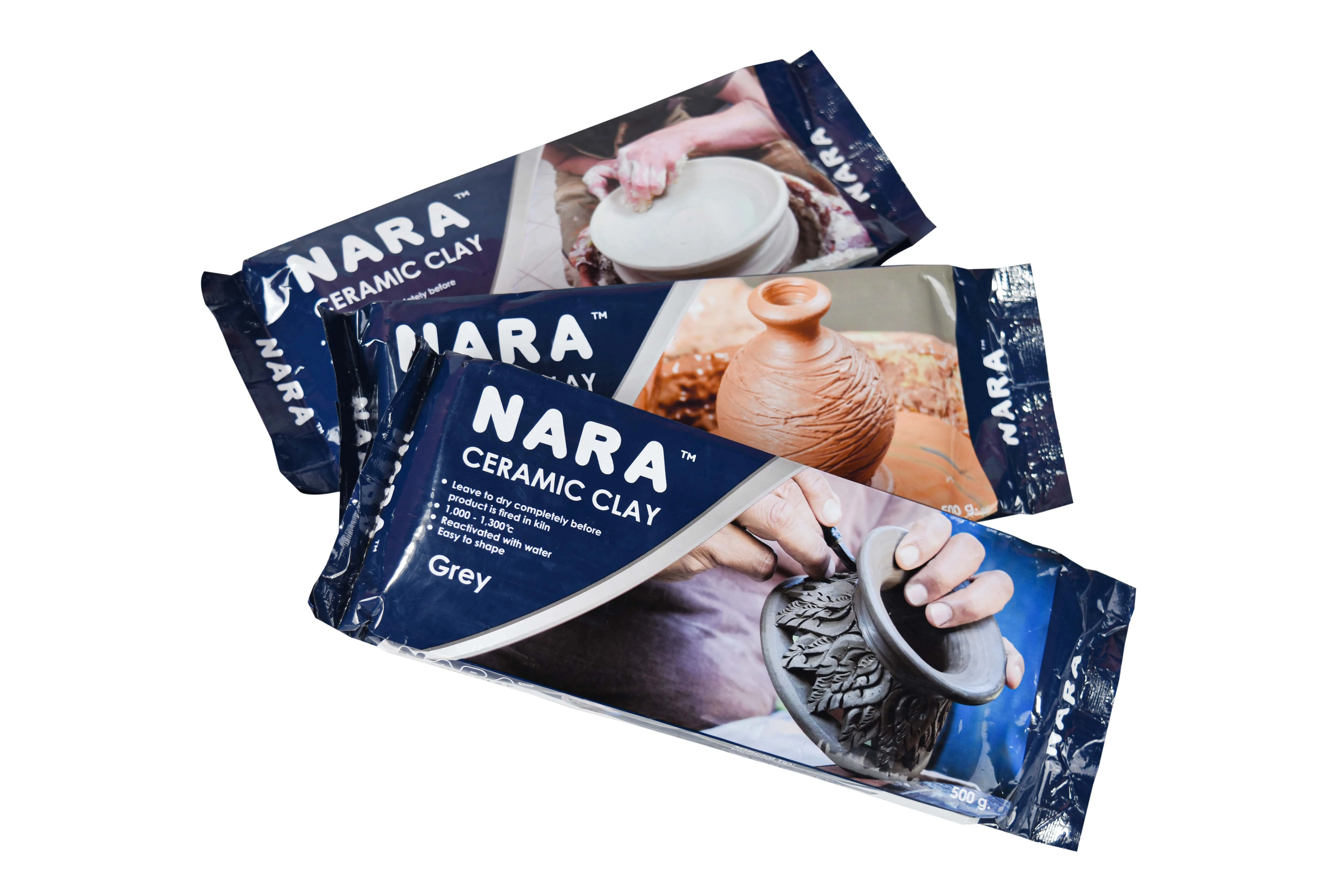 Nara Ceramic Clay 1.10lbs,(terracotta),Clay For Pottery,Thailand