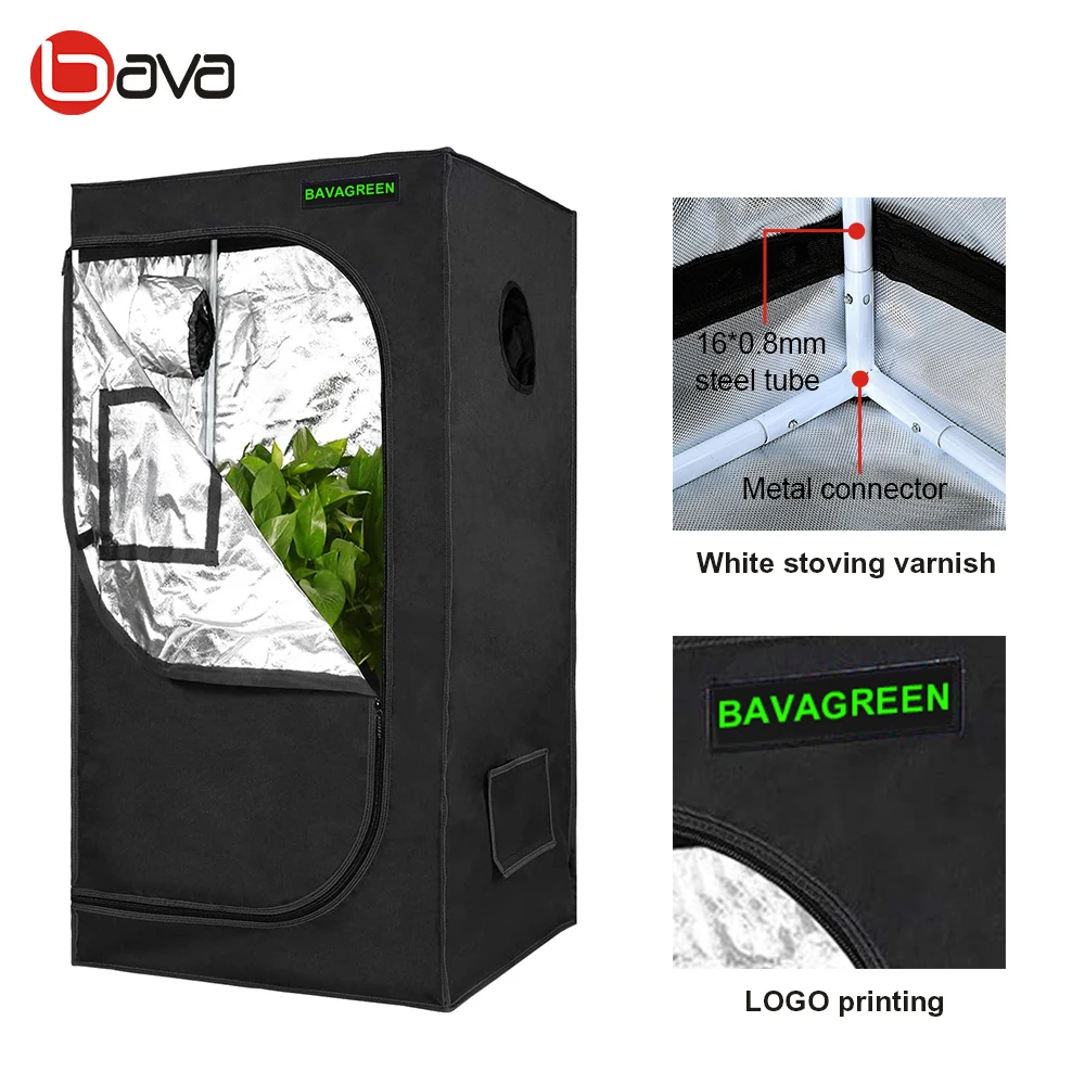 LED Grow Plant Indoor Tent 60*60*120MM Stainless Steel Structure Highly ...