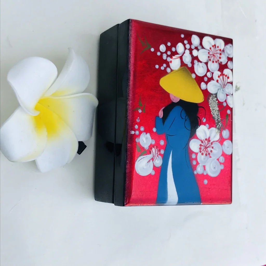 Antique lacquerware small screen decoration ornaments Chinese characteristics wooden handicrafts lacquerware custom abroad gifts