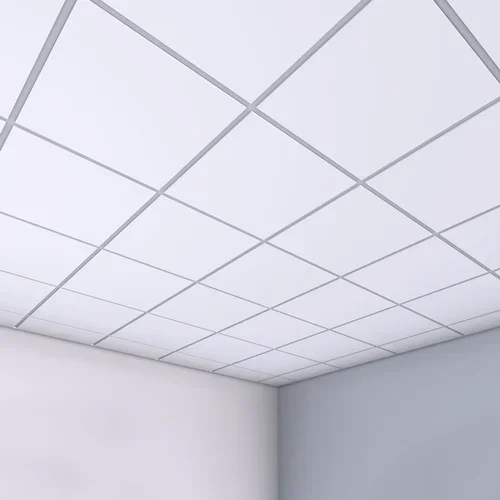 Modern Design Lay-in Lay-on Ceiling Tiles for Home Hotel PVC Wood Grid Tiles with Vinyl Finish Waterproof Ceiling Installation