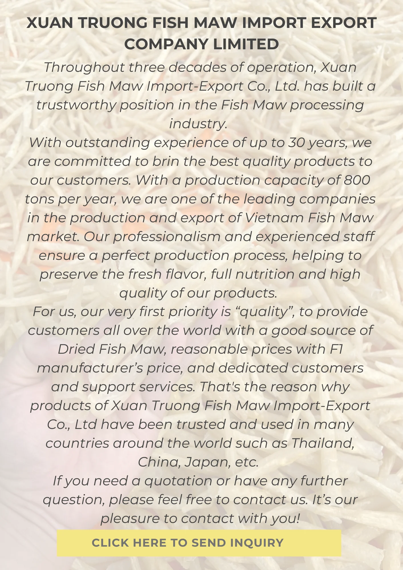 Natural Dried Fish Maw Ingredient To Make Nutritious Abalone Soup