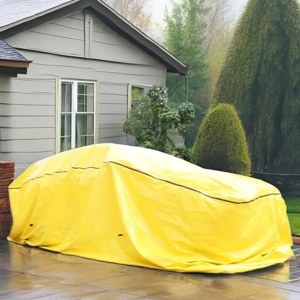 Custom Universal Waterproof Flood Protection Inflatable Car Cover for Outdoor Garage Use