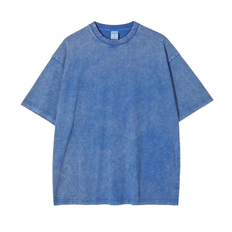 Custom Print Logo Vintage T Shirt 250 Gsm 100% Heavy Cotton Sun Faded ...