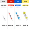 200pcs/bag(55white/80red/45blue/20yellow)