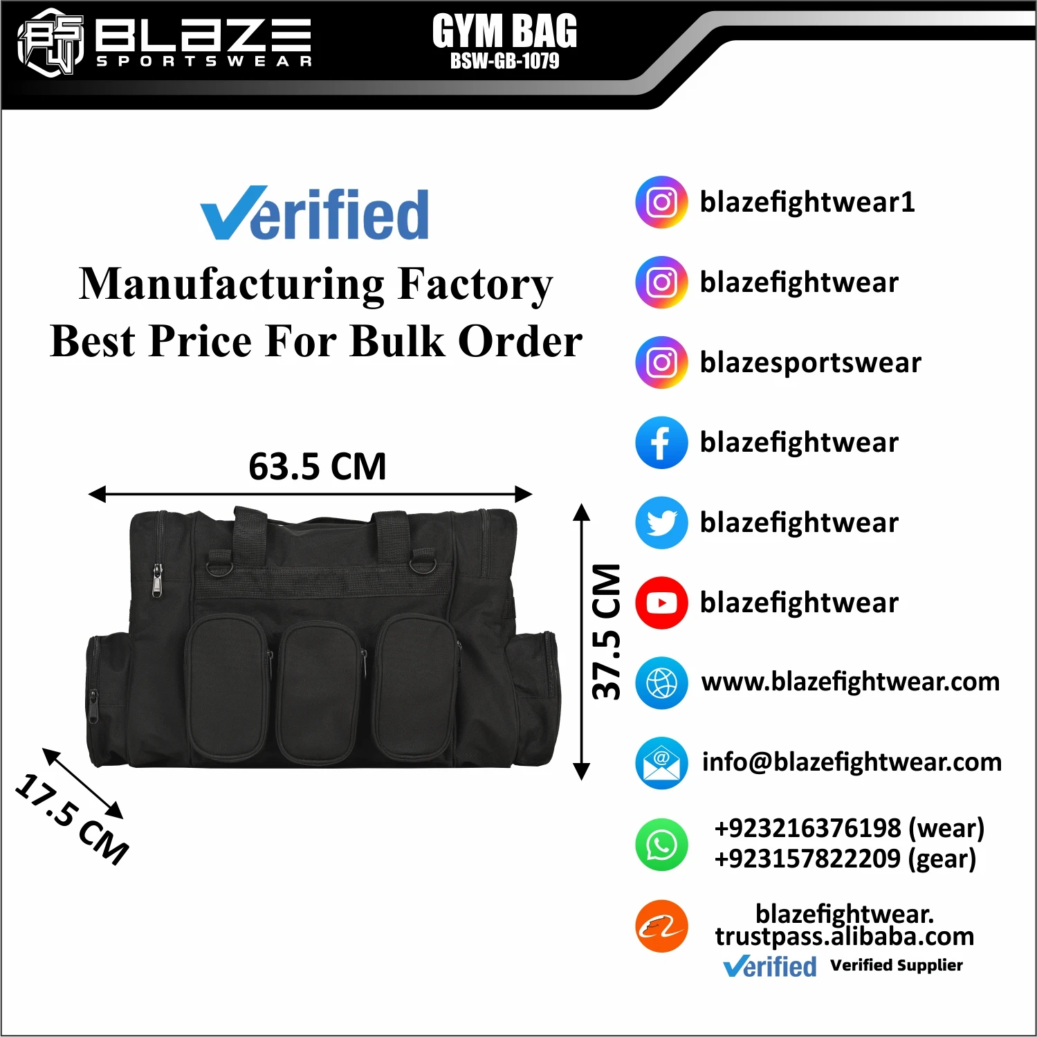 Customizable Sublimation Gym Bag with Muti Compartment 100% Polyester Cordura PVC for Unisex