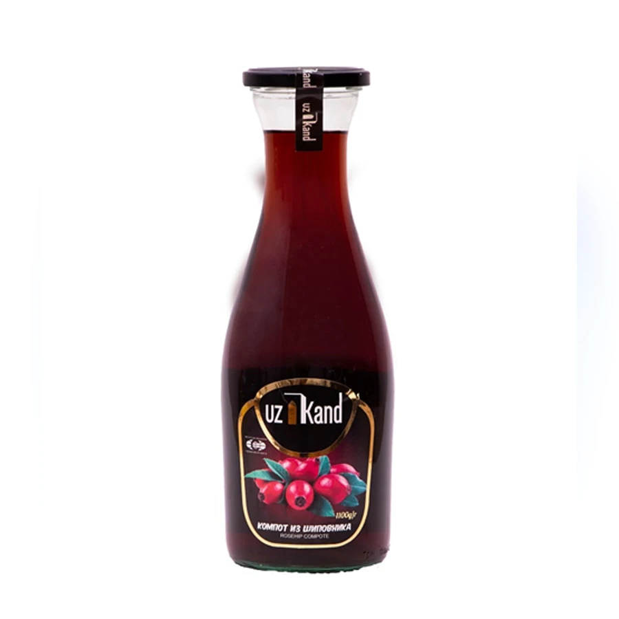 Natural Ingredients Glass Bottle 1100ml Canned Rosehip Sweet Beverage